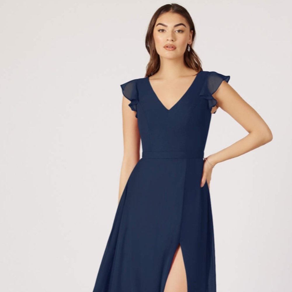 Azazie Claudine Dress - NWT - Dark Navy - Size A4